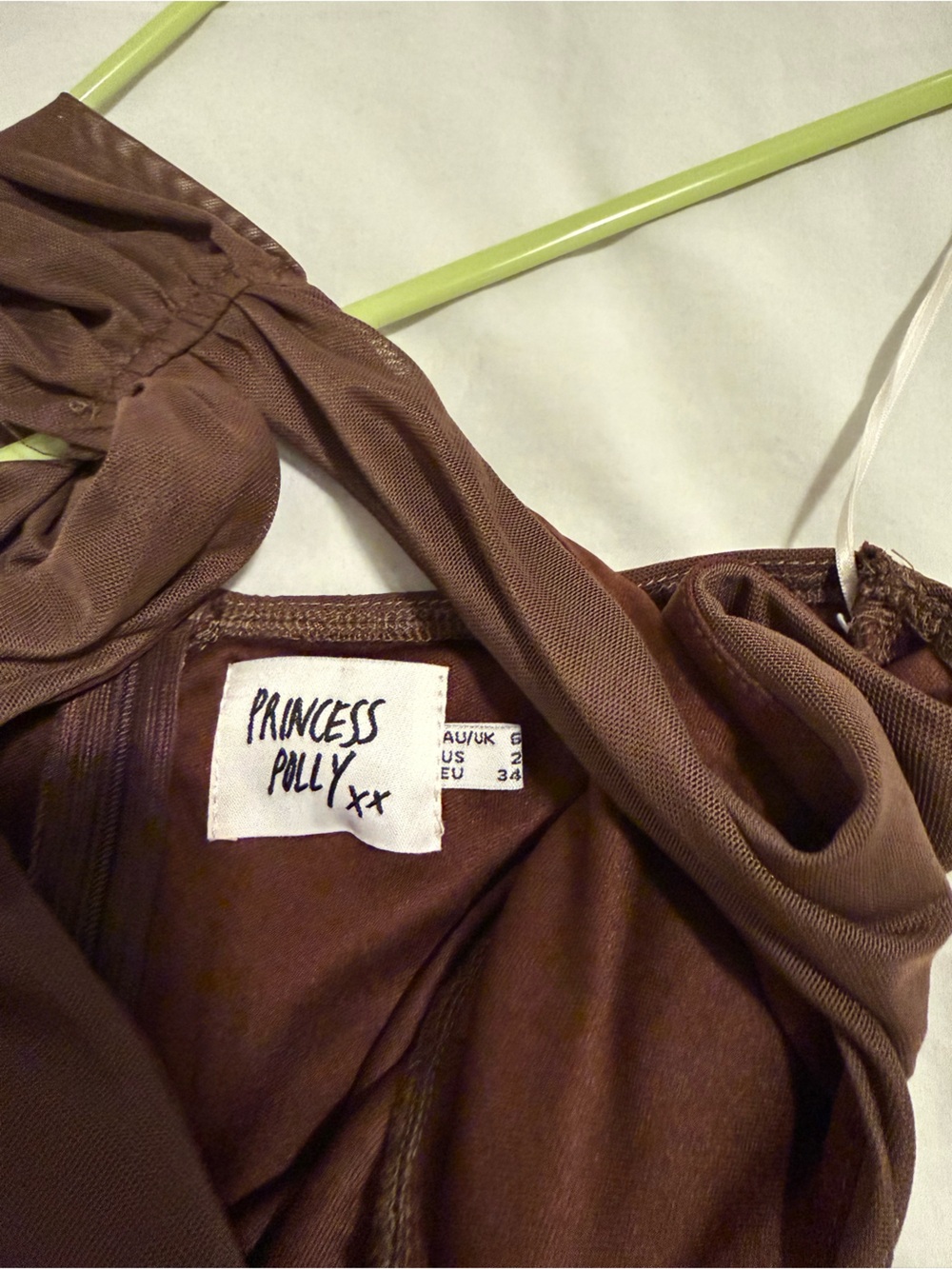 Princess Polly Brown Off the Shoulder Bodycon Dress - Picture 3 of 4